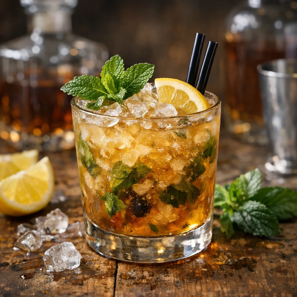 Bourbon Smash Drink