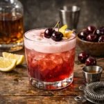 Cherry Whiskey Sour Drink