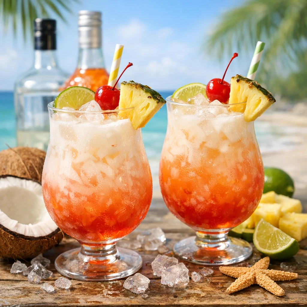 Coconut Rum Punch Drink