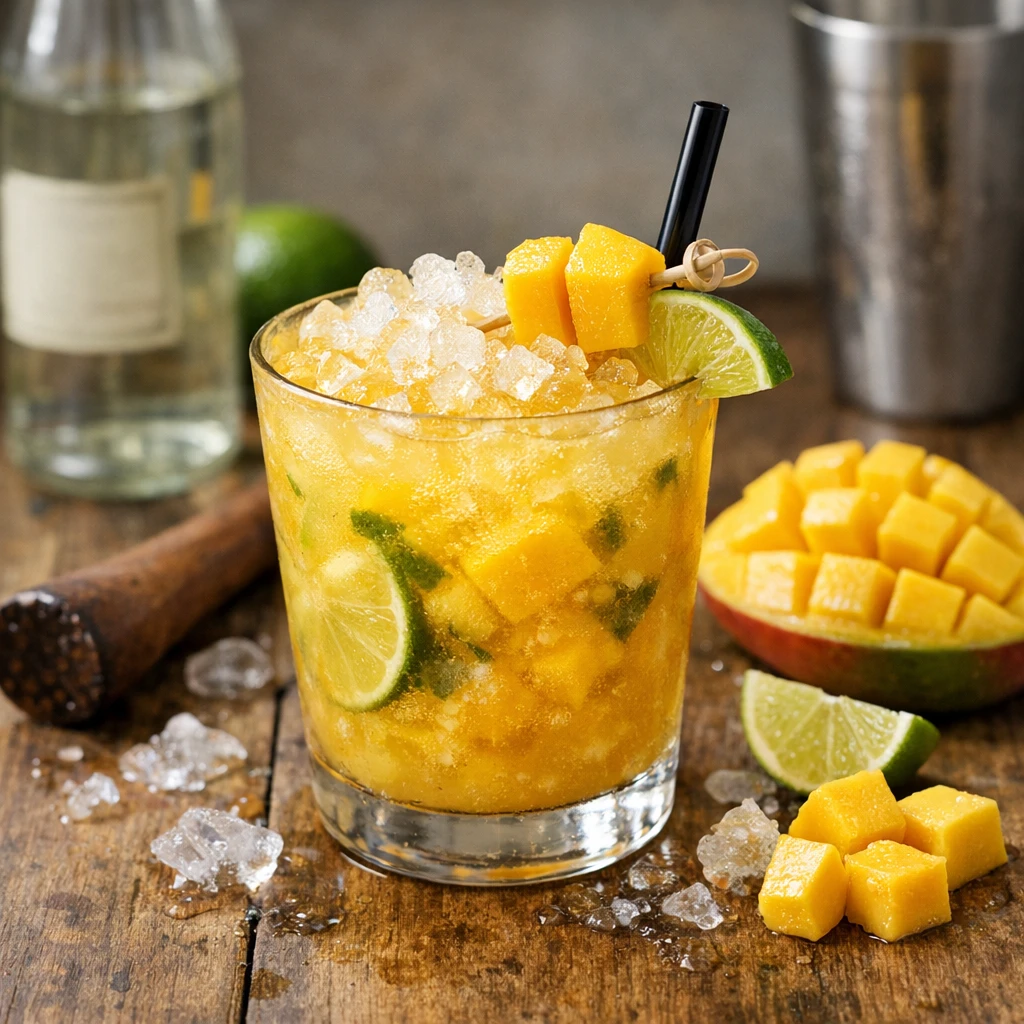 Mango Caipirinha Drink