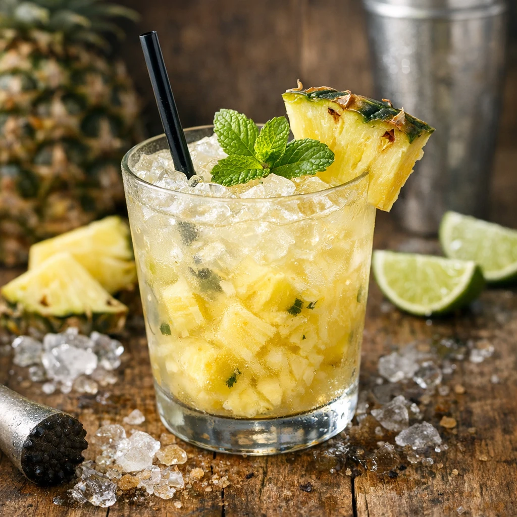 Pineapple Caipiroska Drink
