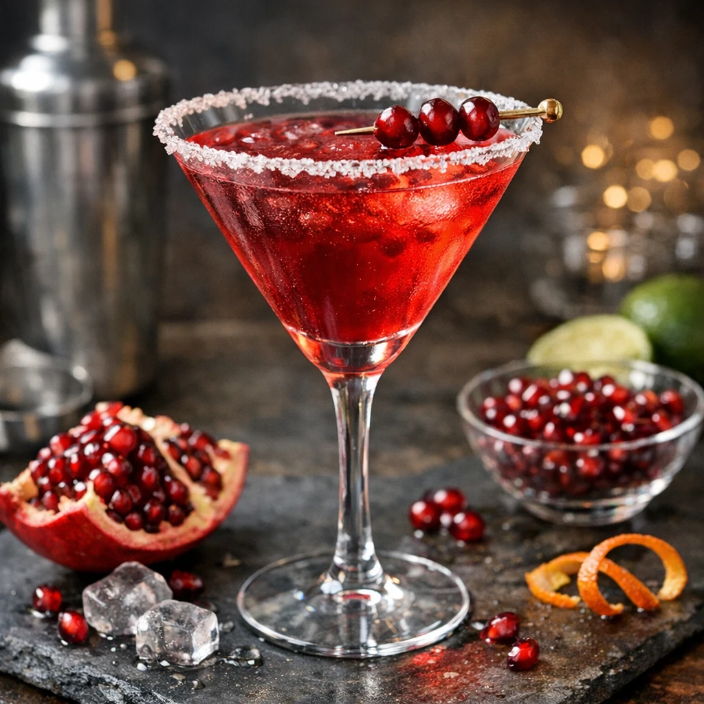Pomegranate Martini Drink