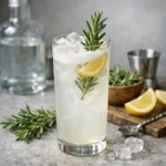 Rosemary Gin Fizz Drink