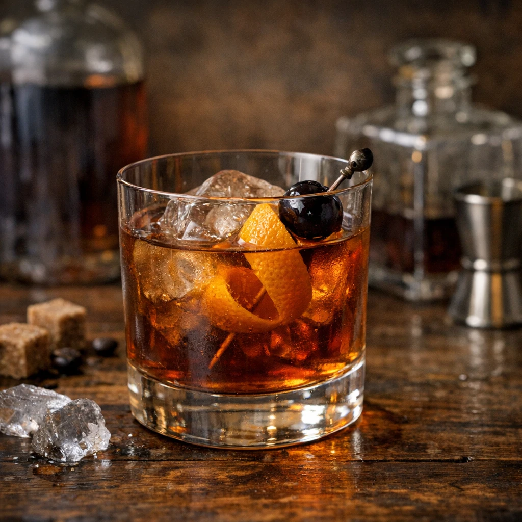Rum Old Fashioned Drink