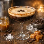 Salted Caramel Espresso Martini Drink