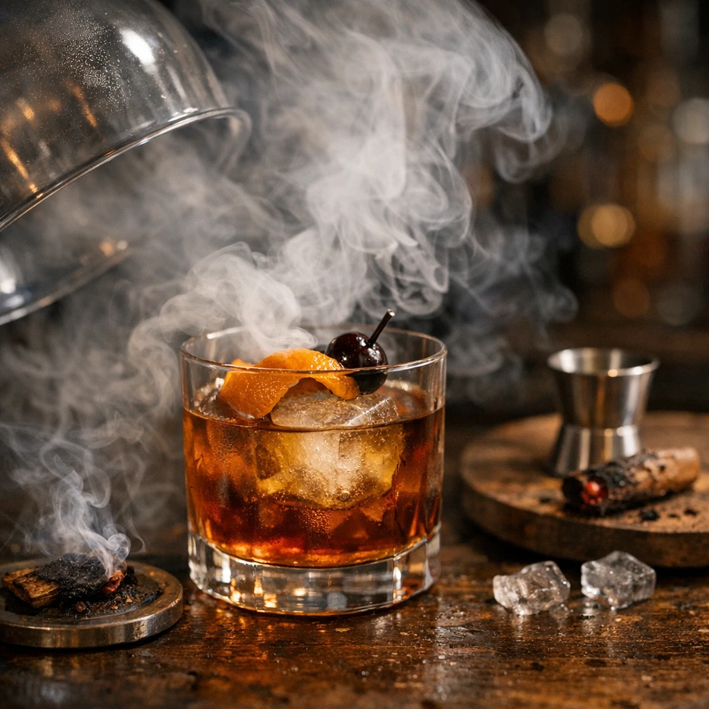 Smoked Old Fashioned Drink
