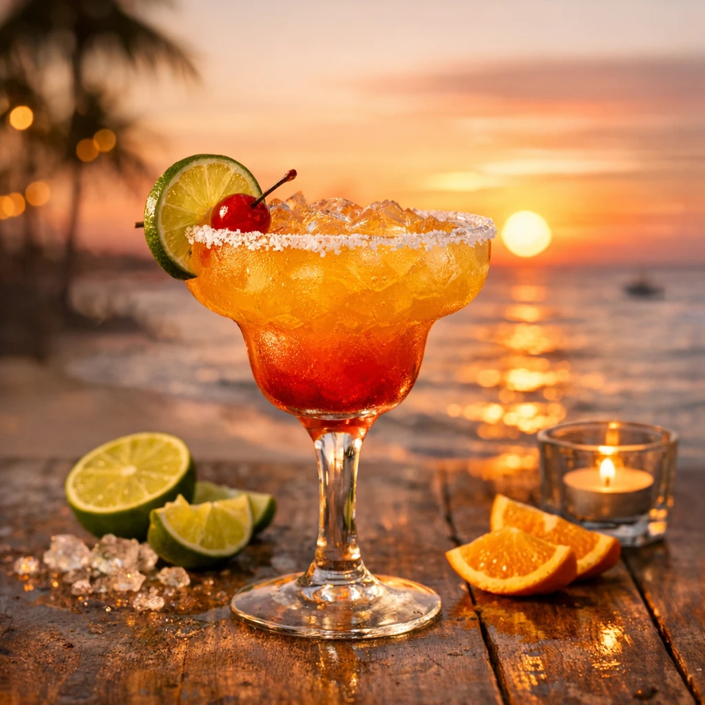 Sunset Margarita Drink