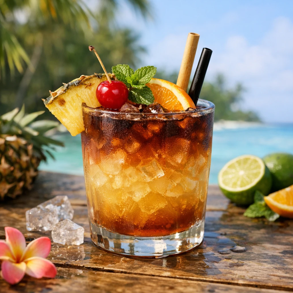 Tropical Mai Tai Drink