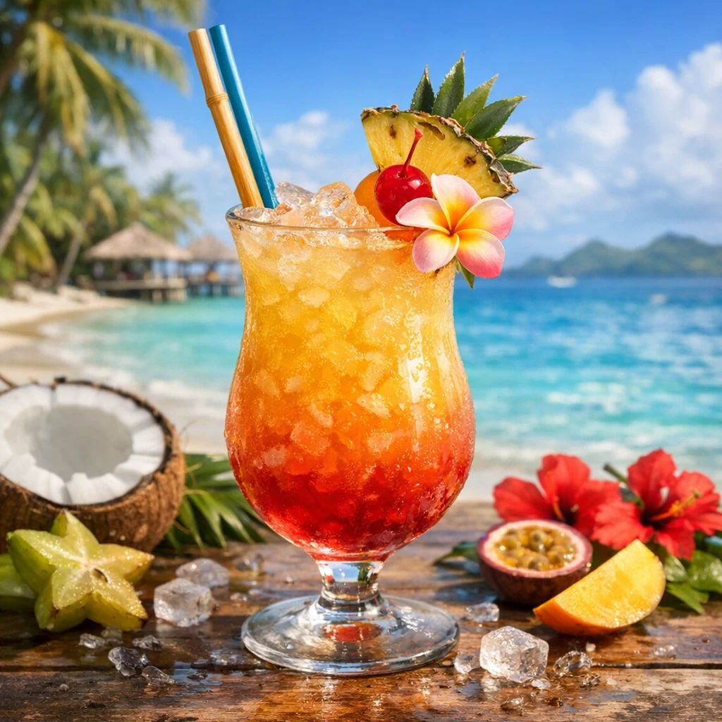Tropical Paradise Cocktail Drink