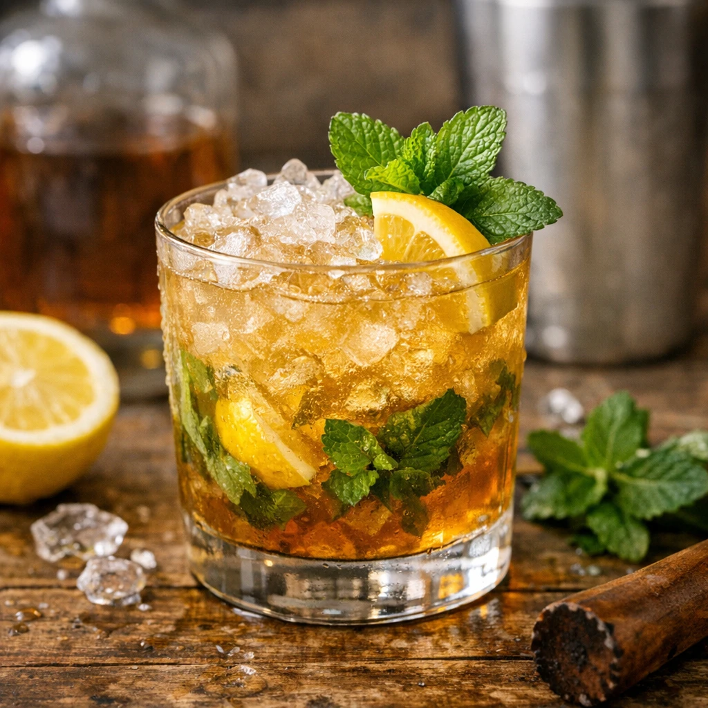 Whiskey Smash Drink